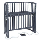 B-Ware Babybay Beistellbett Boxspringbett Comfort Plus Schiefergrau Gitter Elternbett