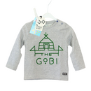 Long sleeve - Tumble `N Dry - 68 - grey - printed/striped - Boy - very good condition