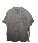 Hemd kurzarm Indijo khaki mit Druck auf dem Rücken mit Original-Etikett