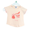 T-Shirt - Petit Bateau - 86 - apricot mit Original-Etikett