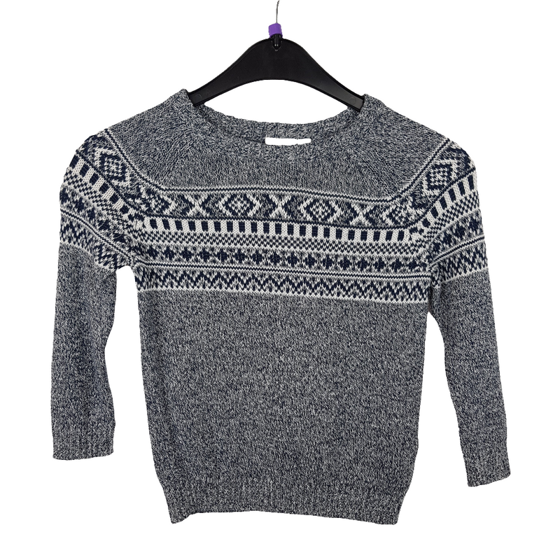 Pullover - Name it - Strickware - 92/116 und 122 - dunkelblau/weiß - Norweger - sehr guter Zustand