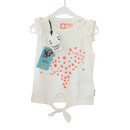 Top - Tumble`n Dry - 74 - weiß - bedruckt/geraffte Ärmel - sehr guter Zustand - mit Original-Etikett