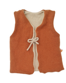 Wunsch-Upcycling Wende-Weste für Kleinkinder aus Upcycling Wolle – mitwachsend von Größe 80 bis 116 in den Farben deiner Wahl