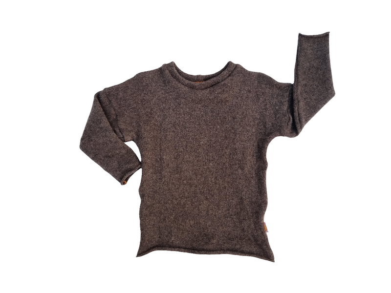 Sweater for babies toddlers 86/92 made of upcycled cashmere in brown