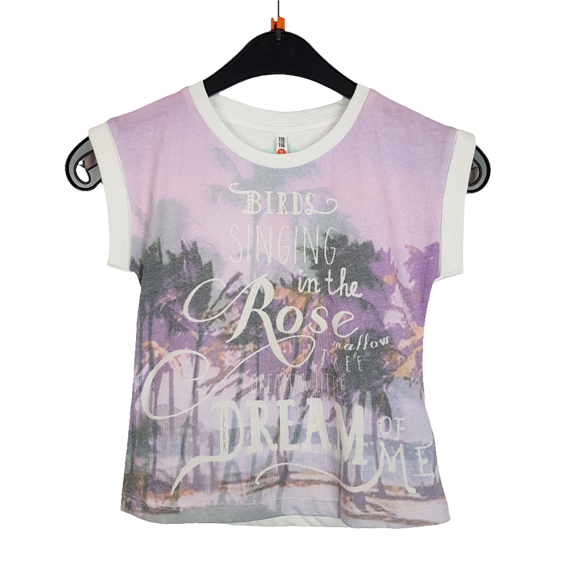 T-Shirt - LCKR - lila - Schrift - Girl mit Original Etikett