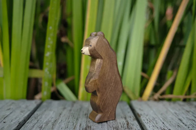 HolzWald Bär klein B-Ware Holzfigur