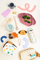 Brotdose aus Edelstahl mit herausnehmbaren Fächern • Confetti