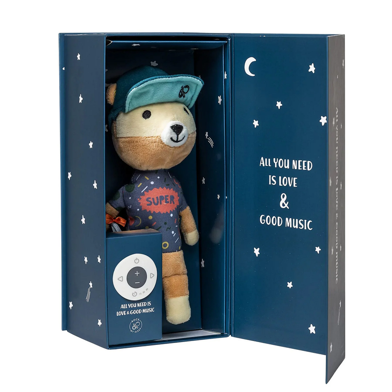 ROCK MY SLEEP Jay the Bear Music Box Gift Box Sleep Aid Music Clock