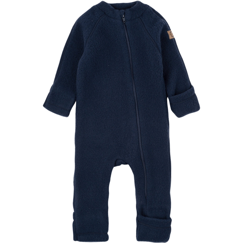 Mikk-Line Baby-Wollanzug Ombuk Woll Fleece Overall Schurwolle Gr. 68