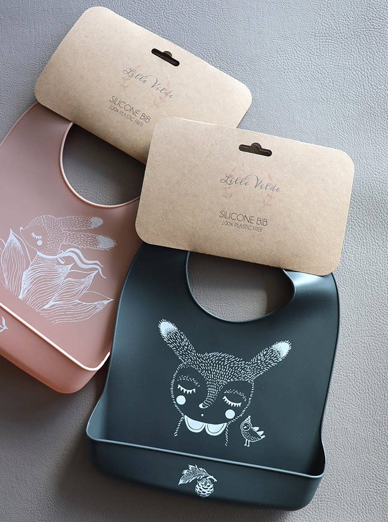 BY LILLE VILDE – SILIKONLÄTZCHEN "BUNNY & BIRD DEEP FOREST" FÜR KLEINKINDER