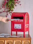 B-Ware Bloomingville Briefkasten Postkasten Weihnachtsdeko Dekoration Rot Eisen Carlo