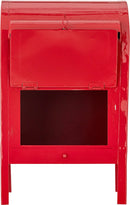 B-Ware Bloomingville Briefkasten Postkasten Weihnachtsdeko Dekoration Rot Eisen Carlo