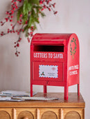 B-Ware Bloomingville Briefkasten Postkasten Weihnachtsdeko Dekoration Rot Eisen Carlo