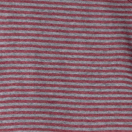 OrganicEra Organic Baby Leggings, Bordeaux - Grey Striped