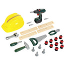 B-Ware Bosch Handwerker Set Werkzeugkoffer Spielzeug Kinder 36tlg Akkuschrauber Helm
