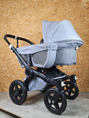 Bugaboo - Donkey 2 Mono Geschwisterwagen (sportsitz und Liegewanne) Inkl. Seitliche Gepäcktasche - Grau - in Gutem