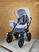 Bugaboo - Donkey 2 Mono Geschwisterwagen (sportsitz und Liegewanne) Inkl. Seitliche Gepäcktasche - Grau - in Gutem