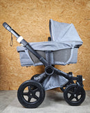 Bugaboo - Donkey 2 Mono Geschwisterwagen (sportsitz und Liegewanne) Inkl. Seitliche Gepäcktasche - Grau - in Gutem