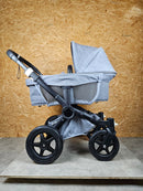 Bugaboo - Donkey 2 Mono Geschwisterwagen (sportsitz und Liegewanne) Inkl. Seitliche Gepäcktasche - Grau - in Gutem