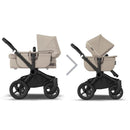 B-Ware Bugaboo Kinderwagen Babywagen Donkey 5 Mono Desert Taupe Erweiterbar Liegewanne