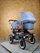 Bugaboo - Donkey Mono Sonderedition (sportsitz und Liegewanne) Geschwisterwagen Inkl. Seitliche Gepäcktasche - Grau