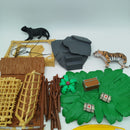 Schleich Bundle Wildtierstation 6x Tiere & Figur