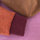 kronjuwel Kapuzenpullover Größe 104 aus 100% Merinowolle pink orange Upcycling