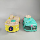 les mini MONDES Spielset - Campingbus mit Figuren