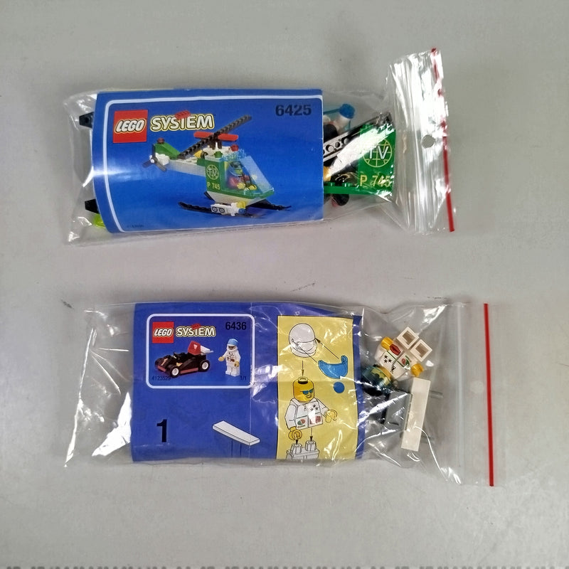 LEGO System Hubschrauber (6425) und GoKart (6436) mit Anleitungen