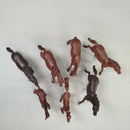 DDR Pferdefiguren - Herde Set von 7 Spielpferden – Wildnis