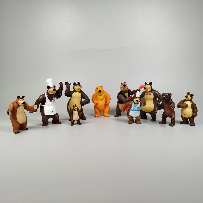 Diverse Bear Characters from Animation and Wildlife (10 Stück)