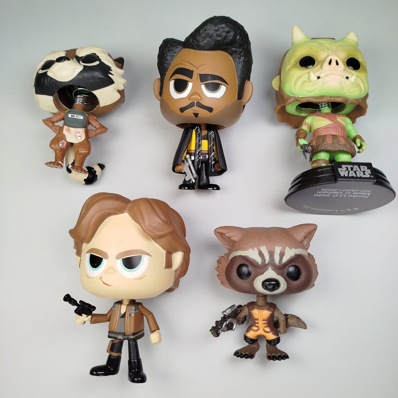 Funko Charaktere aus Star Wars und Guardians of the Galaxy(5 Stück)