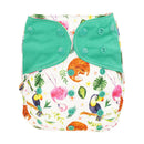 Blümchen OneSize Druckknopf Stoffwindel Überhose (3,5-16kg) Sale