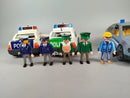 Polizei Set von 3 Fahrzeugen 5 Figuren