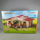 Schleich FARM WORLD Pferdestall 42195 mit Pferden & Zubehör