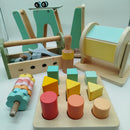 Oh My Baby Bundle Holzspielzeug 4tlg Werkbank & Rennbahn