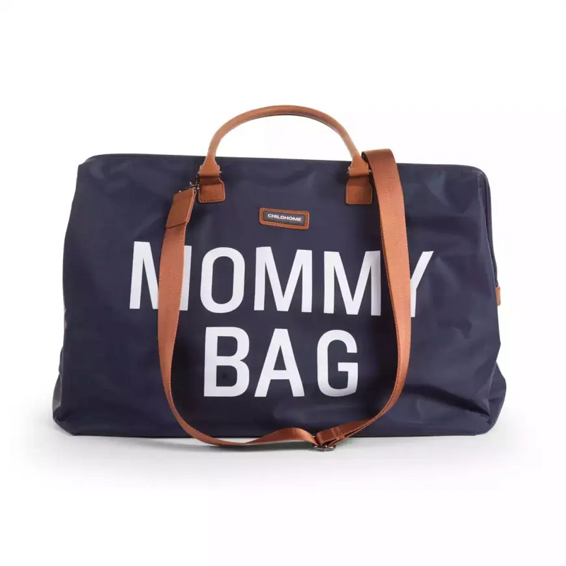 B-Ware Childhome Mommy Bag Wickeltasche Babytasche Tasche Navy Weiß Schultergurt