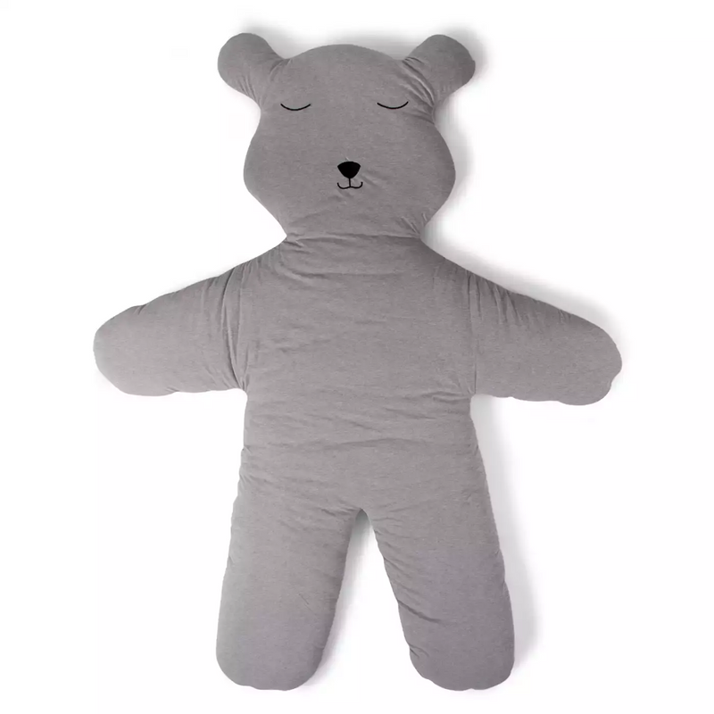 Childhome Spielteppich Matte Krabbeldecke Teddy Grau Baby Spielmatte B-Ware