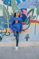 CHIO MI KIDS SWEATSHIRT LOVE Royal Blue