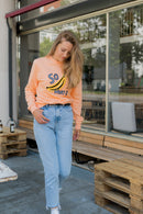 CHIO MI SWEATSHIRT ADULTS Unisex BANANA Bright Coral