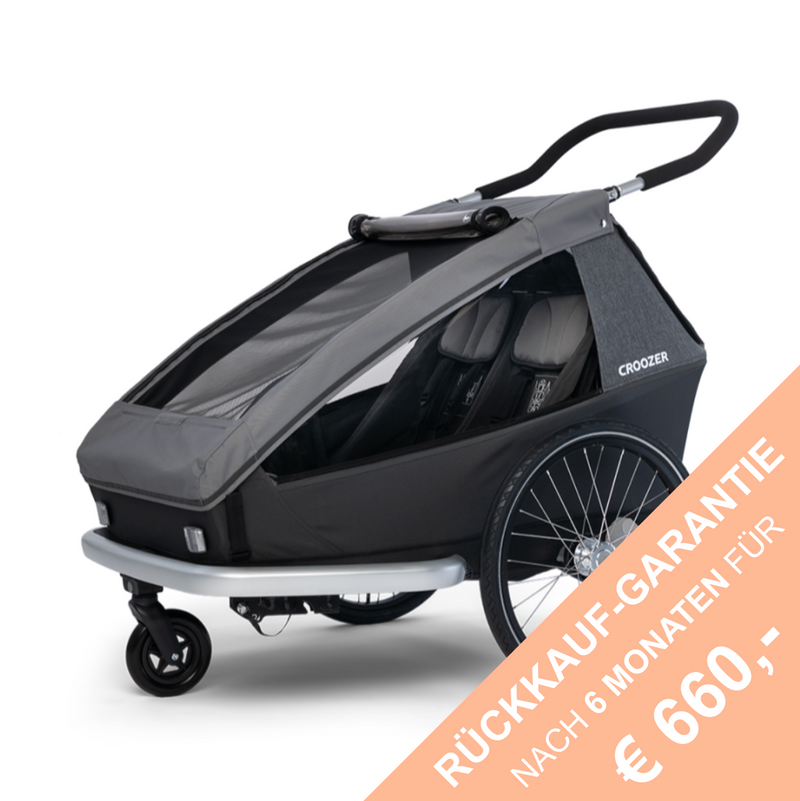 CROOZER Fahrradanhänger KEEKE 2-Sitzer