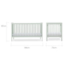 CuddleCo Nola 3-teiliges Kinderzimmer Möbelset Grün