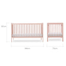 CuddleCo Nola 3-teiliges Kinderzimmer Möbelset Rosa