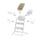 B-Ware Cybex Hochstuhl Set Stuhl Baby All White Mitwachsend 4in1 Ergonomisch Lemo