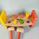 myToys Holzspielzeug-Bundle: Tierzug und Klopfbank
