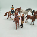Schleich Bundle Set von 7 Pferde & Reiterinnen