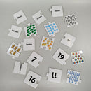 Diverse Lernspiel-Set: Zahlen, Buchstaben & Uhrzeit