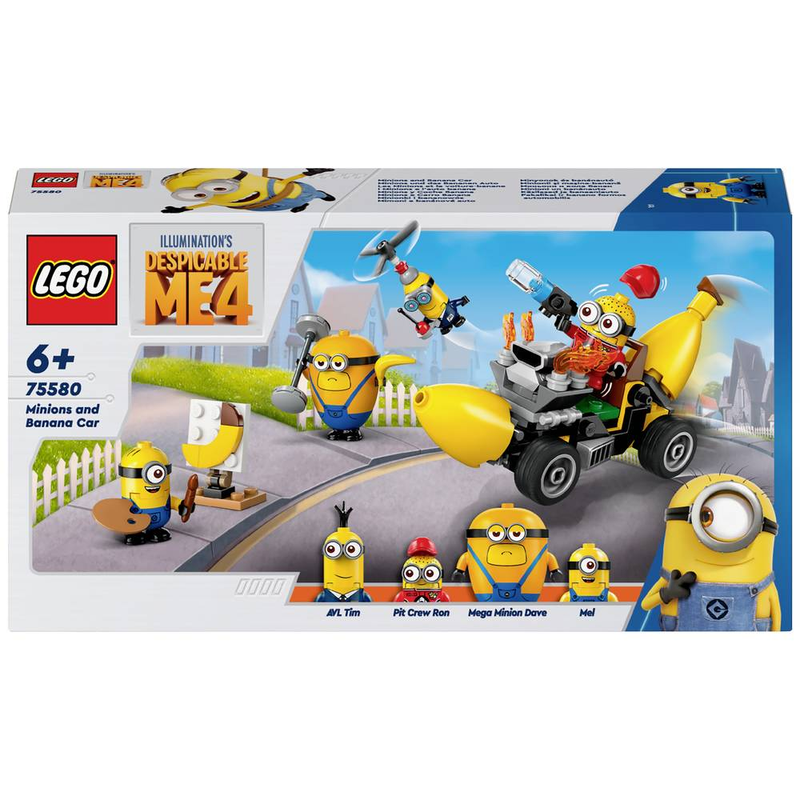 LEGO Minions 75580 Minions und das Bananen Auto Legoset 4 SETS