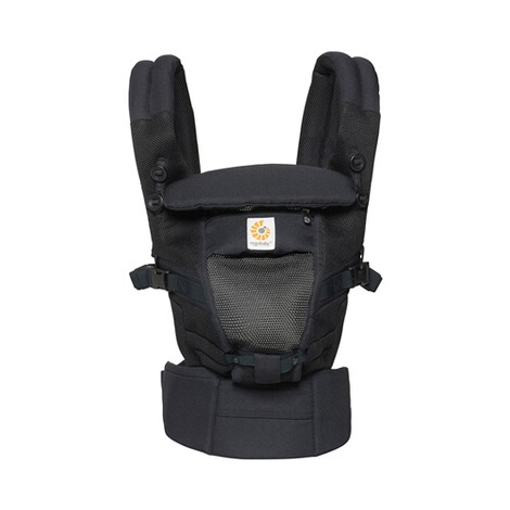 Ergobaby Adapt Cool Air Mesh Babytrage Bauchtrage 3 Tragepositionen Onyx Black