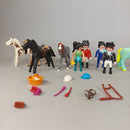 Bundle Playmobil Set von 15 Figuren & Pferde Reitset mit Zubehör
